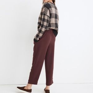 Madewell Tapered Huston Pull-On Crop Pants